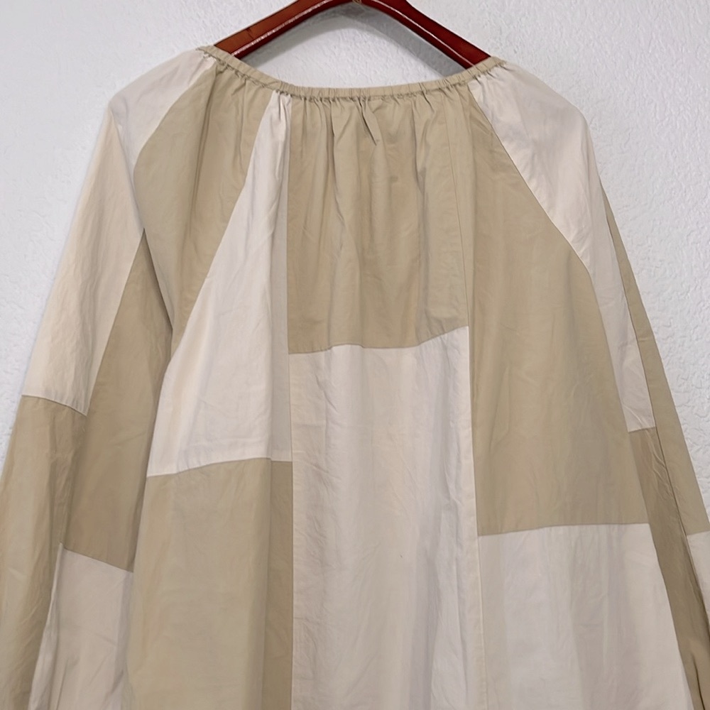 Madewell Patchwork Tie Peasant Top - Picture 10 of 14